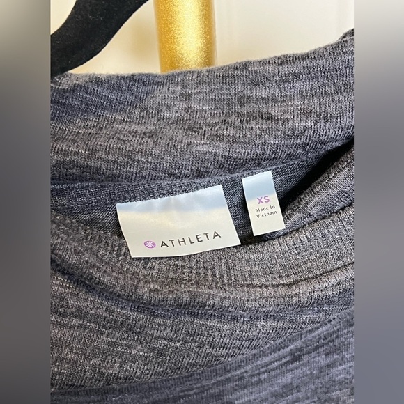 Athleta power down sweatshirt dress long sleeeve tunic dress hooded - Picture 9 of 10